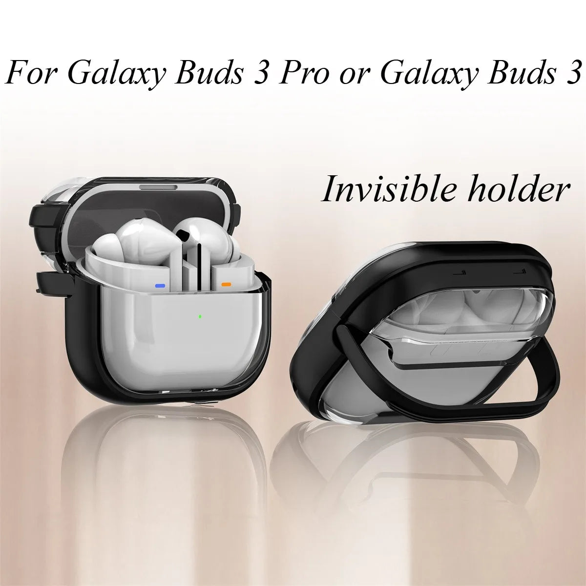 Transparent Protective Bracket Case for Samsung Galaxy Buds 3/3 Pro SM Buds3