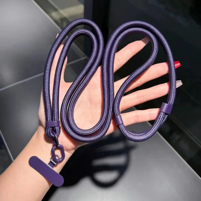 Universal Adjustable Phone Lanyard Crossbody Necklace Strap with Anti-Lost Clip