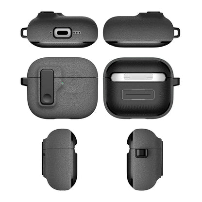 Luxury Shockproof Case for AirPods Pro 2, 4 & 3 with Hook Carabiner