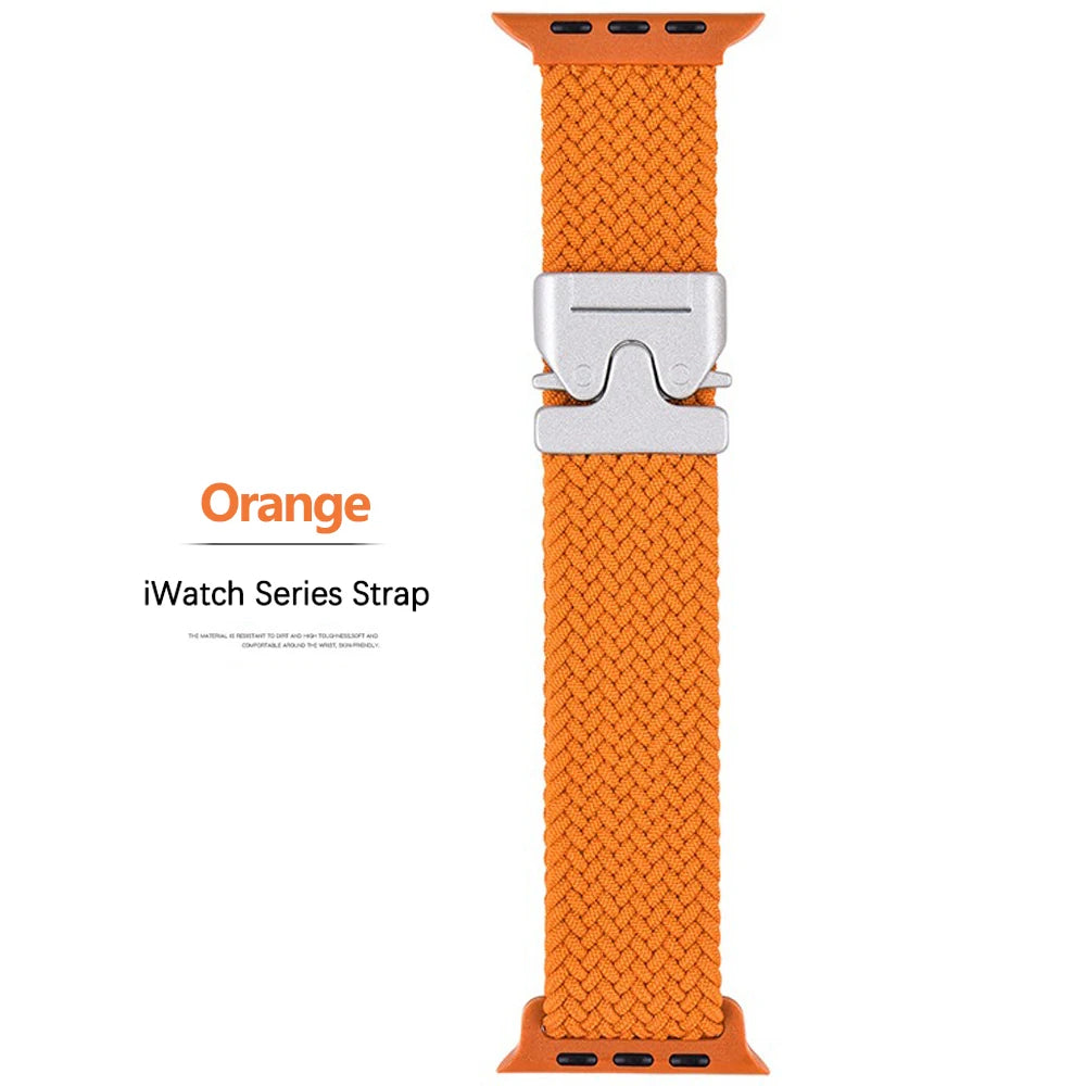 Nylon Parachute Strap for Apple Watch 41–49mm iWatch Ultra/Series 6–11 SE3