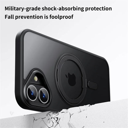 Luxury 360° Rotating Magnetic Stand Case for iPhone 16/15 Pro Max & 14