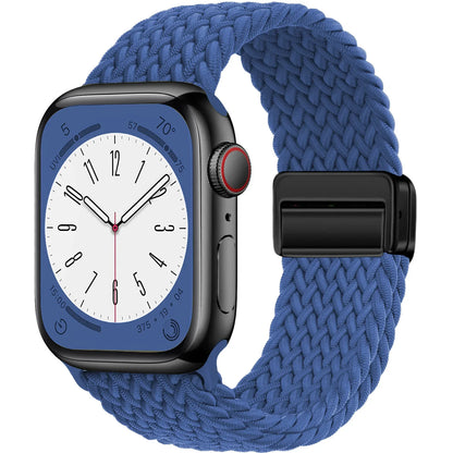 Braided Strap for Apple Watch Ultra 2 & Series 9–3, Magnetic Buckle Band 49–38mm
