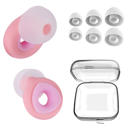 Anti-Noise Silicone Earplugs | Sleep, Swimming & Soundproof Protection