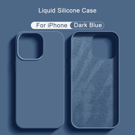 Silicone Shockproof Case for iPhone 15 16 Pro Max Plus