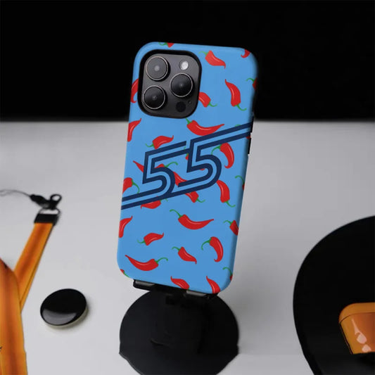 F1 NO.55 2-in-1 Creative Glossy Case – Tough Protective Cover for iPhone 16-7 Series