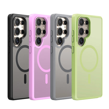 Magnetic Case for Samsung Galaxy S25 Ultra/Plus with Multi-Color Back