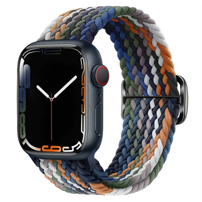 Elastic Braided Strap for Apple Watch Ultra 49mm and Series 9–SE, 45–38mm