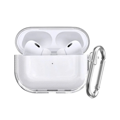 Soft Transparent TPU Case for AirPods Pro 3 – Shockproof with Keychain & Kit
