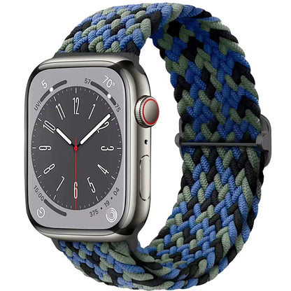 Braided Solo Loop for Apple Watch Ultra 2 & Series 10–3 SE Elastic Band