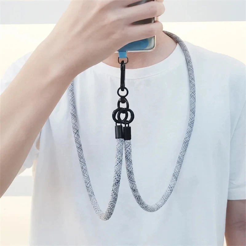 8MM x 120CM Bold Universal Phone Lanyard Crossbody Shoulder Strap Anti-Loss