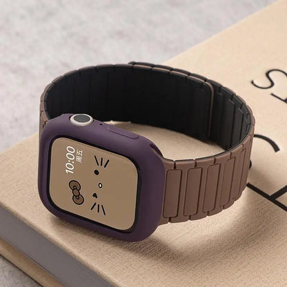 Soft Silicone Case + Strap for Apple Watch Ultra 3 & Series 11–4 SE3