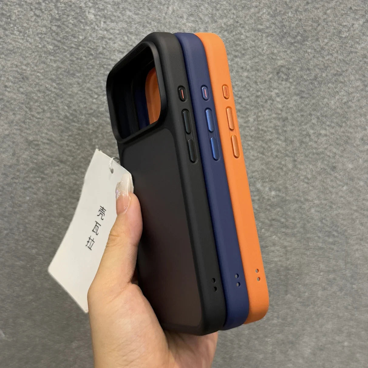 Orange Shield Matte Transparent Case for iPhone 17 Pro Max 17 Pro 17 Air Shockproof