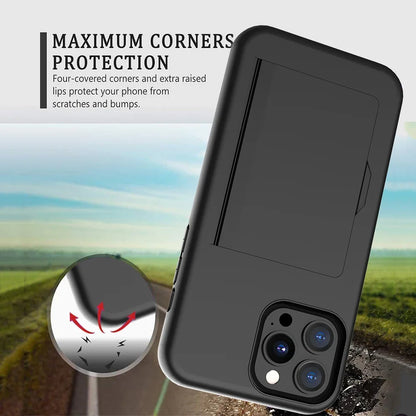 Wallet Case with Card Slot for iPhone 16 15 14 13 12 11 Pro Max & More