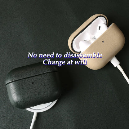 Eco-Friendly Bio Leather Case for AirPods Pro 2 4 3 Wireless Protective Cover