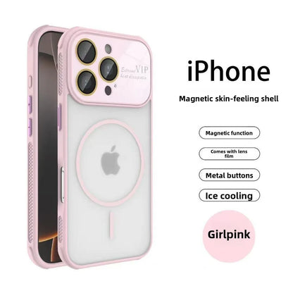 Shockproof Magnetic Case with Full Lens Protection – For iPhone 16–17 Air Pro Max