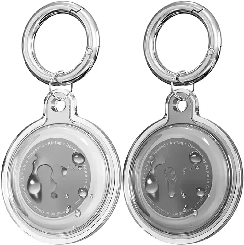 4/8/6  Pack Waterproof AirTag Keychain Case for Pet Collars & Key Rings