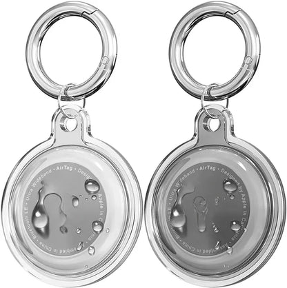 4/8/6  Pack Waterproof AirTag Keychain Case for Pet Collars & Key Rings