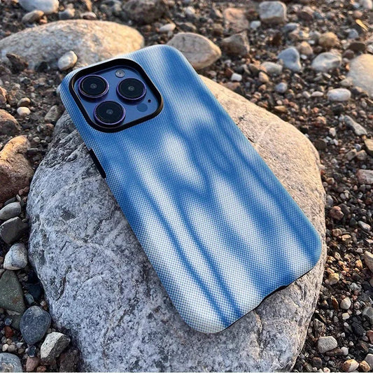 Luxury Blue Design Case for iPhone 16–7 Pro Max Double-Layer Cover