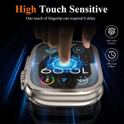 2PCS Tempered Glass Screen Protector for Apple Watch Ultra 2/1 49mm