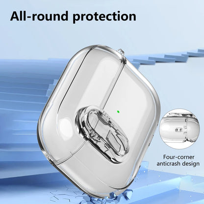 Clear Lock Case for AirPods 4/Pro 2/3/2 – Transparent Shockproof Cover