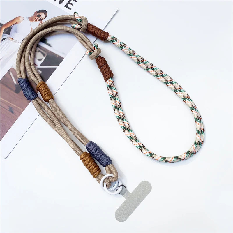 3 in 1 Crossbody Mobile Phone Hanging Rope – Neck, Wrist & Cup Strap