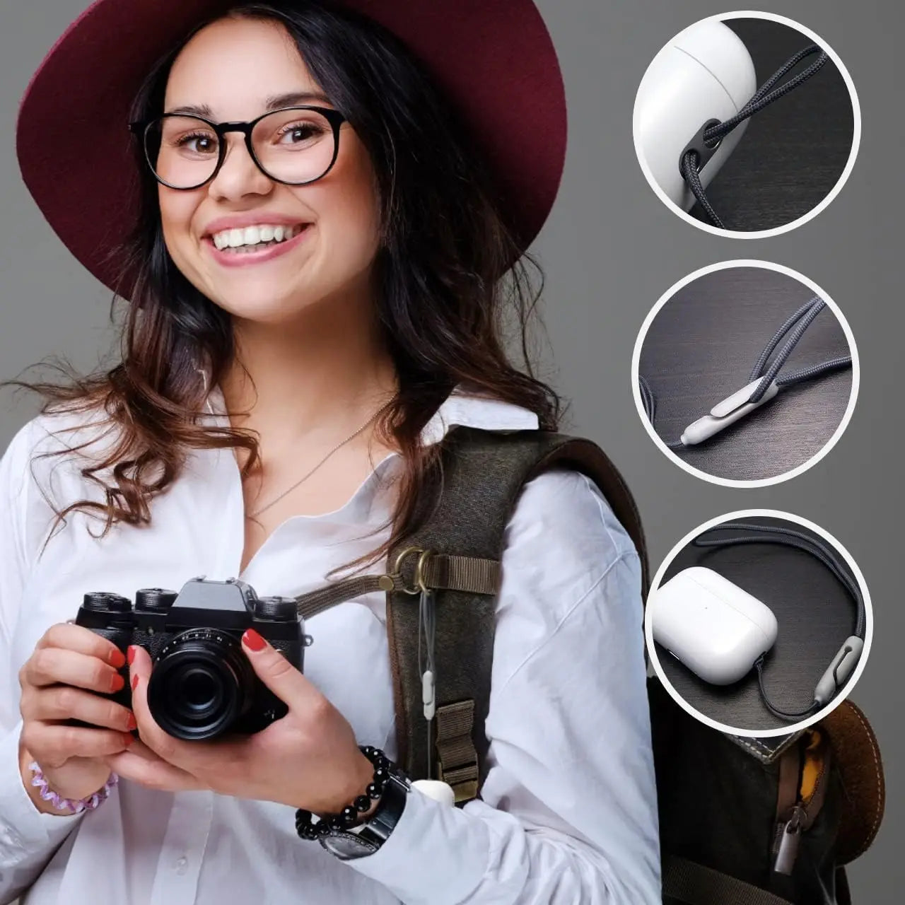 5PCS Anti-Lost Lanyard Strap Set for AirPods, iPhone, Keys & Accessories