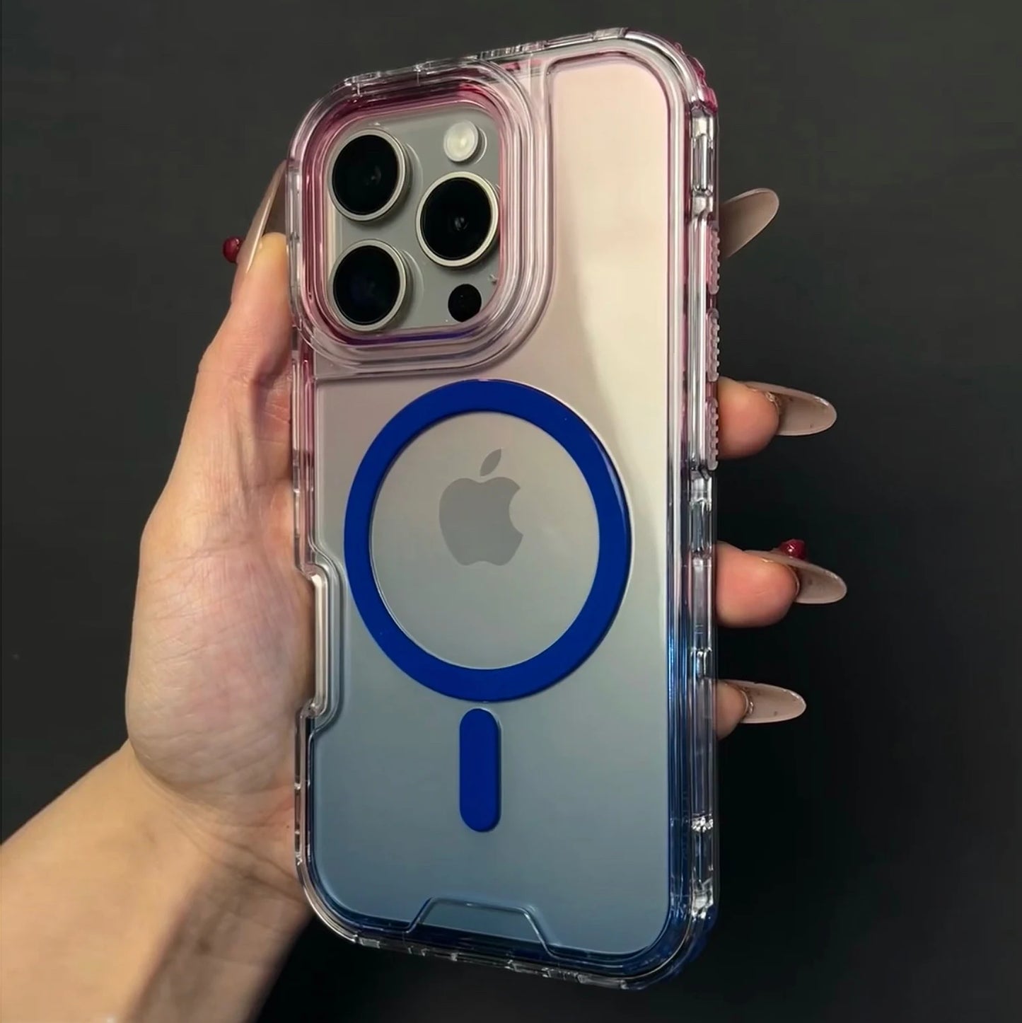 Heavy Duty 3in1 Magnetic Armor Shockproof Case For iPhone 16 15 14 13 12