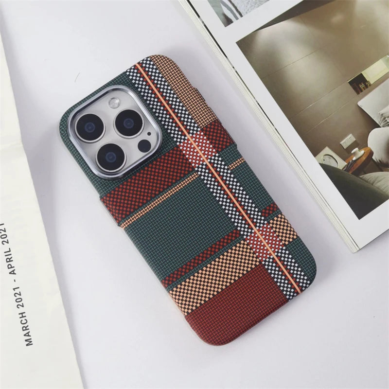 Ultra Thin Carbon Fiber MagSafe Case for iPhone 16 15 14 13 12 Pro Max