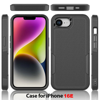 Shockproof Armor Case for iPhone 16e – 360° PC+TPU Protective Cover