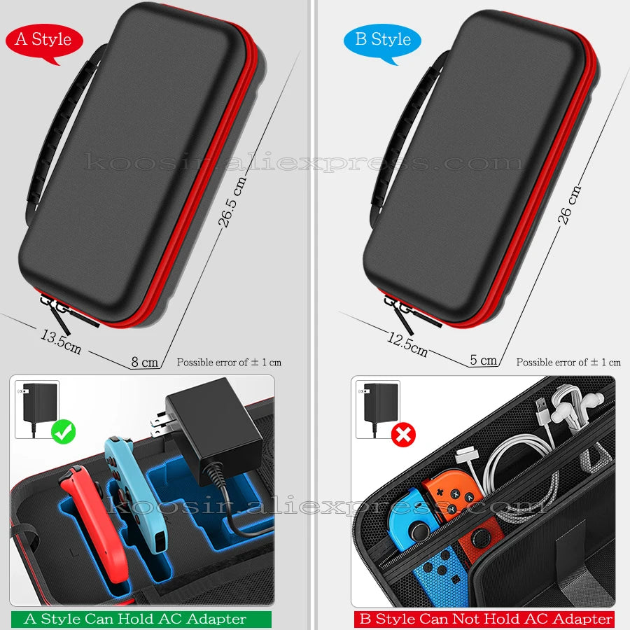 Large Travel Carrying Bag for Nintendo Switch OLED Anti-Scratch Storage Case