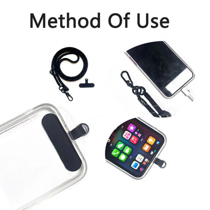 120CM Fashion Phone Lanyard Strap with Hook for Anti-Loss & Card Holder