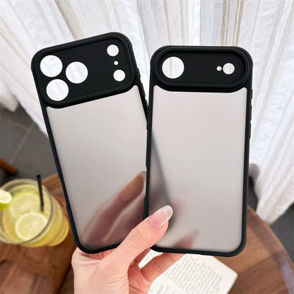 Luxury Matte Clear Armor Case for iPhone 17–11 Pro Max Shockproof Cover