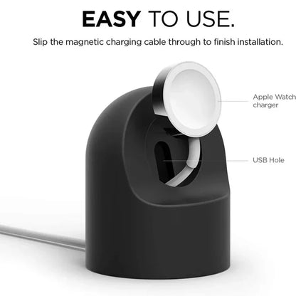 Apple Watch Charger Stand – Silicone Dock for Series 1-9 & Ultra Charging Holder