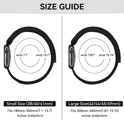 Sport Nylon Ankle/Arm Bands for Apple Watch 38-49mm - Ultra SE Series 9