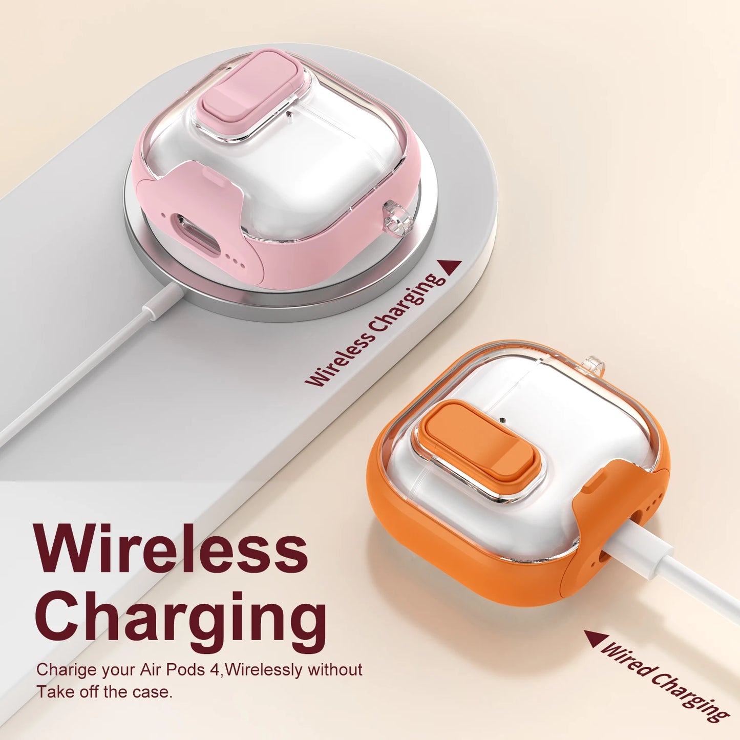 AirPods Pro 2 / 4 Case with Phone Holder – Secure Earphone Cover