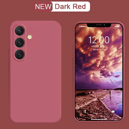 Soft Liquid Silicone Case for Samsung Galaxy S25/S24 Ultra & Plus Ultra Models