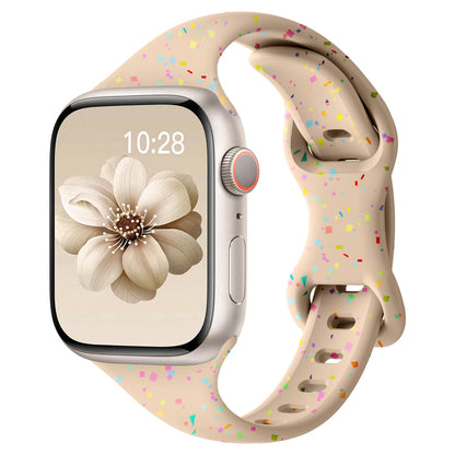 Slim Silicone Band for Apple Watch 49/45/44/42/41/40/38mm Series 10–2 SE