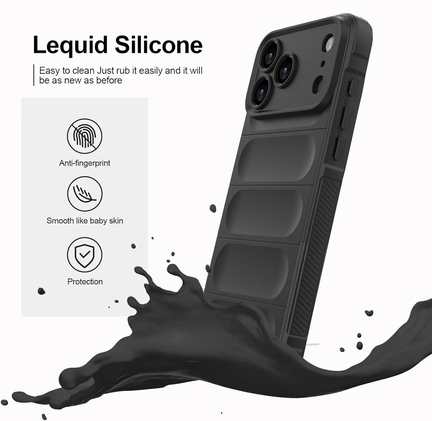 AirBag Armor Silicone Phone Case for iPhone 14 13 12 Pro Max Cover