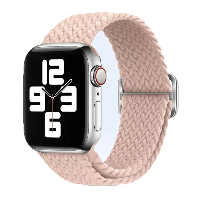 Elastic Braided Strap for Apple Watch Ultra 49mm and Series 9–SE, 45–38mm