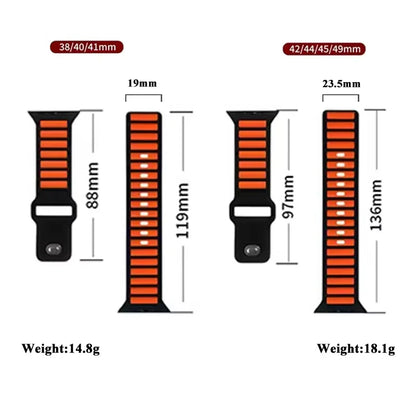 Silicone Strap for Apple Watch Ultra 2/Series 10–5 Soft Sport Band
