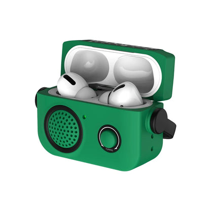 3D Simulation Silica AirPods Case with Locking Cap & Lanyard for Pro 1–3