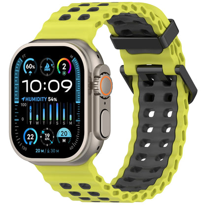 Ocean Silicone Strap for Apple Watch Ultra 3/2 & Series 11–6 SE Band