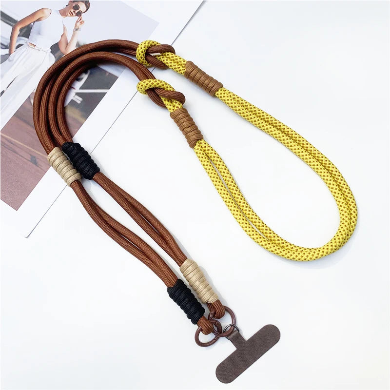 3 in 1 Crossbody Mobile Phone Hanging Rope – Neck, Wrist & Cup Strap