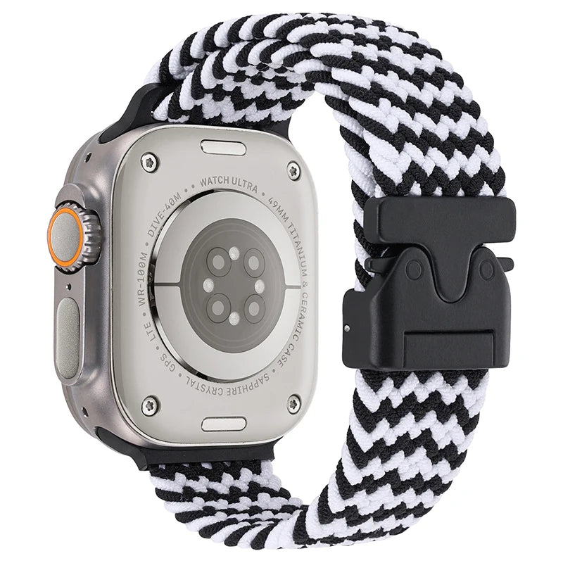 Parachute Braided Nylon Strap for Apple Watch Ultra 3/2/1 49mm–41mm
