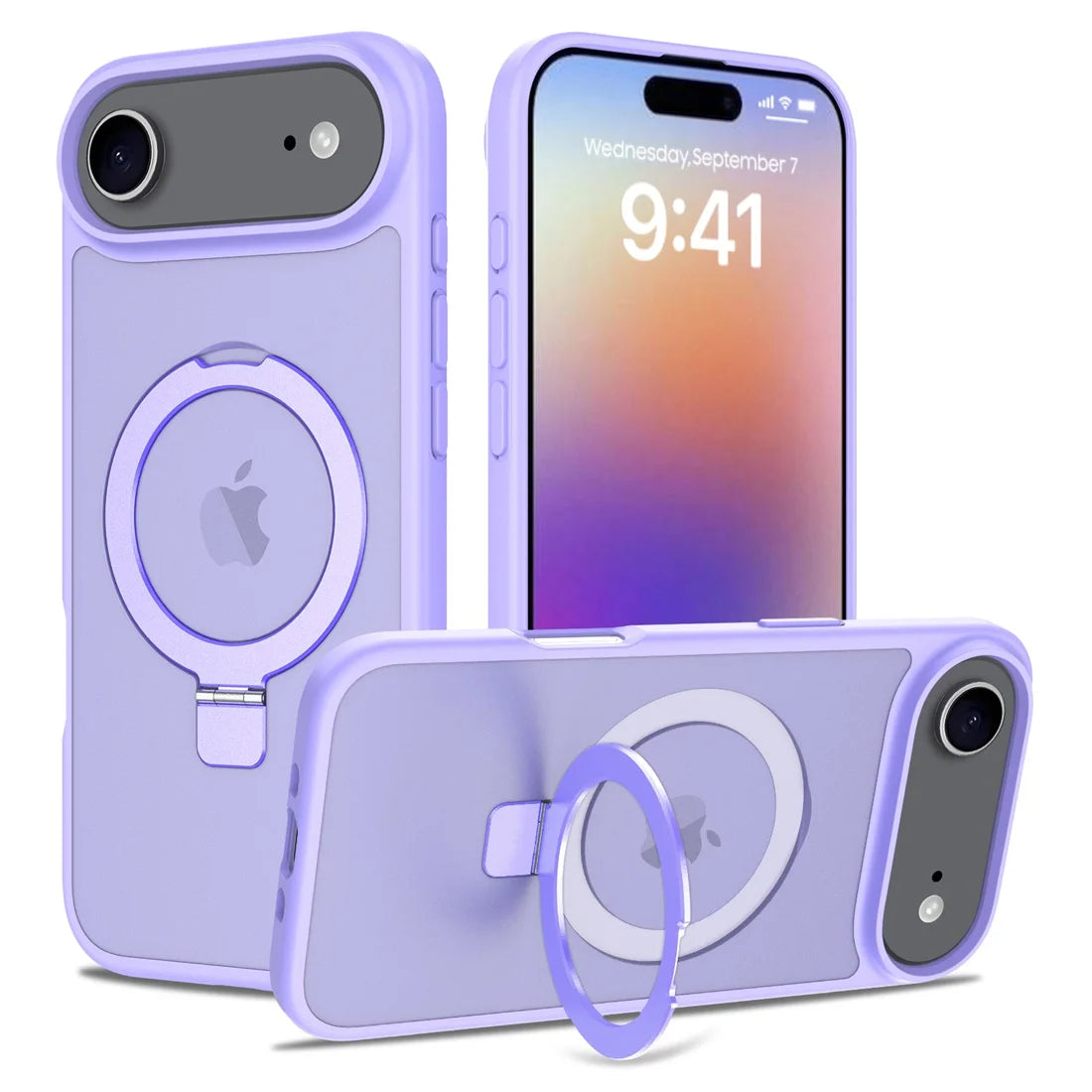 MagSafe Shockproof Matte Case with Kickstand for iPhone 17 Air 2025 Slim Cover