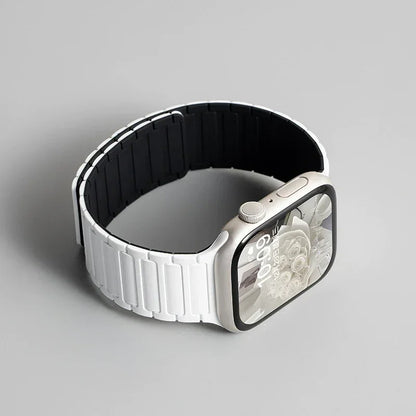 Magnetic Silicone Band for Apple Watch Ultra 2 Series 10–3 (49mm–40mm)