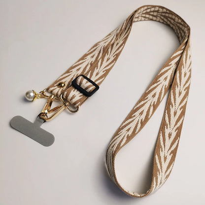 Adjustable Crossbody Phone Lanyard with Card Holder for All Mobile Phone Cases