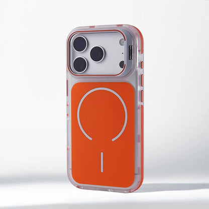 Matte Shockproof MagSafe Bumper Case with Lens Stand for iPhone 16, 17 Pro Max