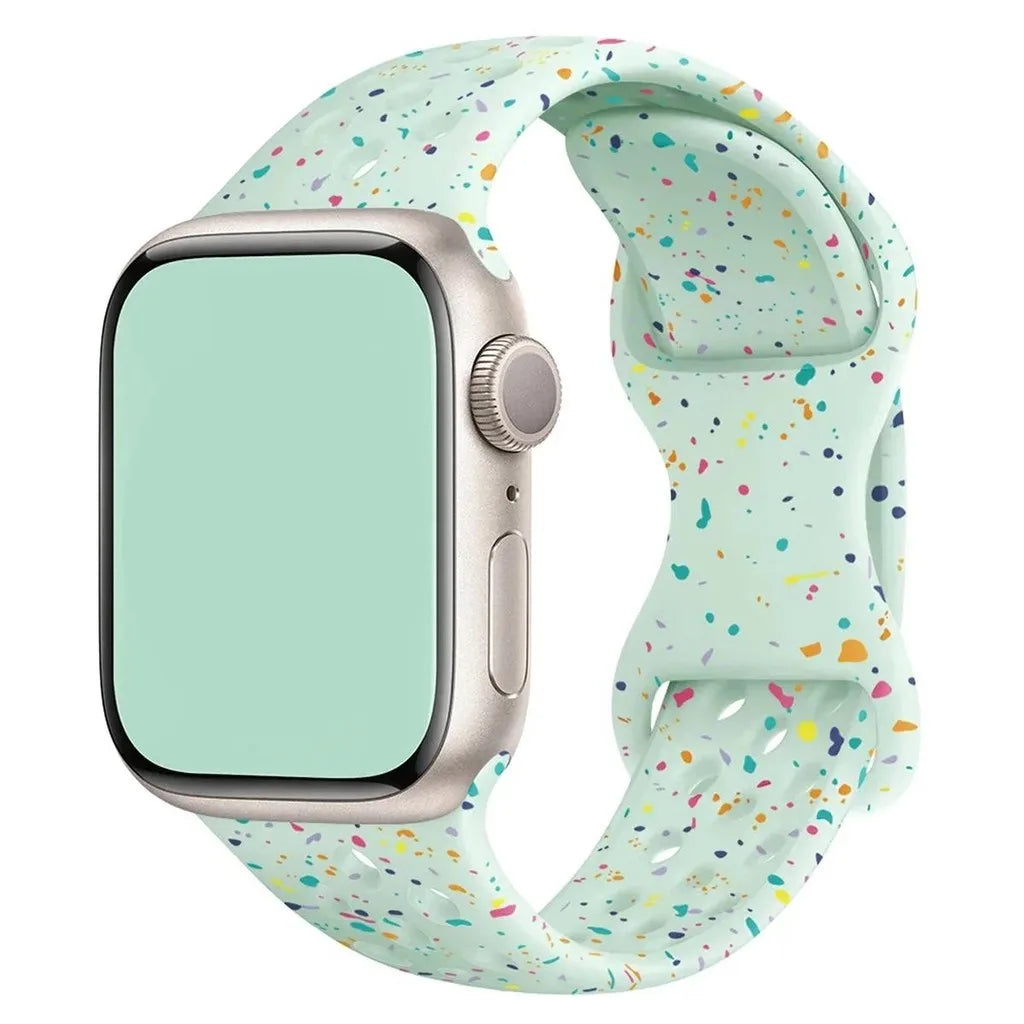 Transparent Silicone Bracelet Band for Apple Watch Ultra 2 & Series 10–5