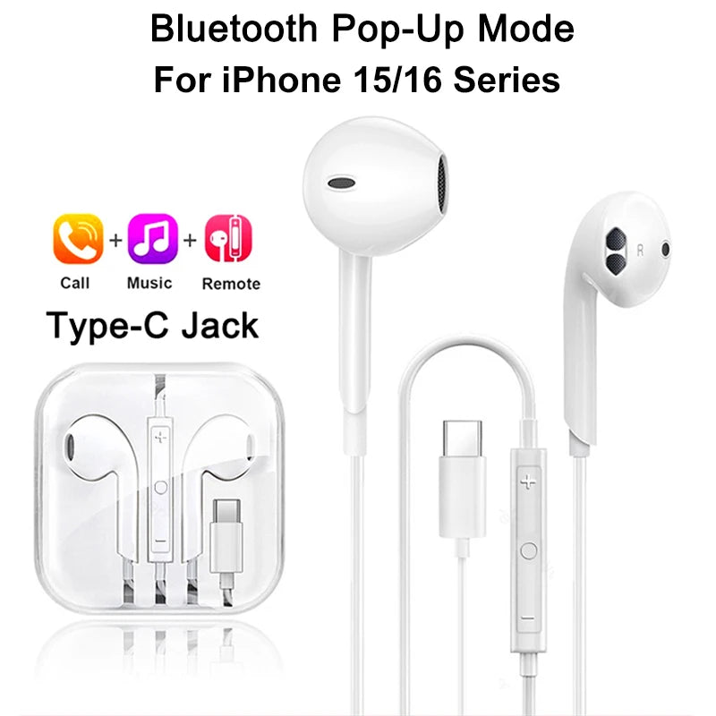 3.5mm Wired Stereo Earbuds Compatible with iPhone, iPad, Laptops & More